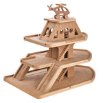 Load image into Gallery viewer, Wooden Ship Shape Parking Garage Toy for Kids
