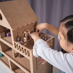 Load image into Gallery viewer, Montessori Wooden Dollhouse for Toddler
